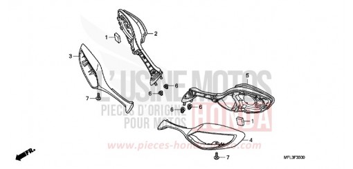 RETROVISEUR CBR1000RRA de 2010